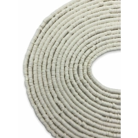 4mm Beyaz Polimer Kil Fimo Boncuk Dizisi 40cm Hamur Boncuk Fimo Dizi