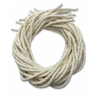 4mm Beyaz Polimer Kil Fimo Boncuk Dizisi 40cm Hamur Boncuk Fimo Dizi