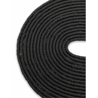 4mm Siyah Polimer Kil Fimo Boncuk Dizisi 40cm Hamur Boncuk Fimo Dizi
