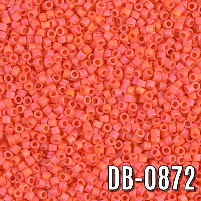 Miyuki Delica DB-872 Mat Turuncu Boncuk - Kutu No:3 - 11/0 - 5 Gr