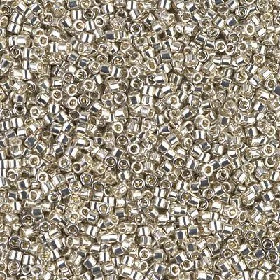 Miyuki Delica Gümüş , Galvaniz Kaplama DB-35 Boncuk - Kutu No:27 - 11/0 - 5 Gr