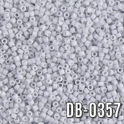 Miyuki Delica Mat Açık Gri  DB-357 Boncuk - Kutu No:87 - 11/0 - 5 Gr
