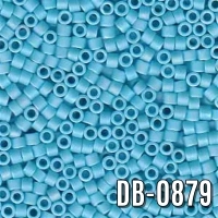 Miyuki Delica Mat Açık Mavi DB-879 Boncuk - Kutu No:332 - 11/0 - 5 Gr