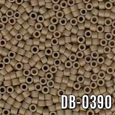 Miyuki Delica Mat Haki Yeşil DB-390 Boncuk - Kutu No:65 - 11/0 - 5 Gr