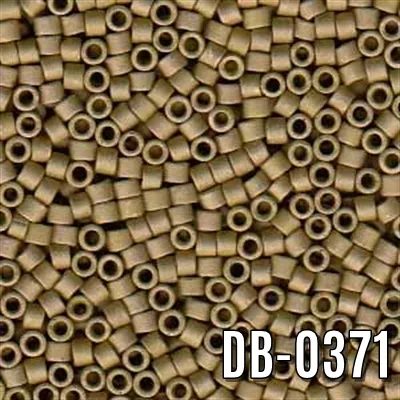 Miyuki Delica Mat Hardal Yeşil DB-371 Boncuk - Kutu No:6 - 11/0 - 5 Gr