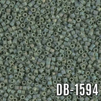 Miyuki Delica Mat Kamuflaj Yeşil DB-1594 Boncuk - Kutu No:277 - 11/0 - 5 Gr