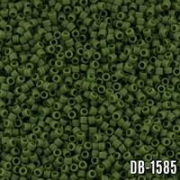Miyuki Delica Mat Yeşil DB-1585 Boncuk - Kutu No:128 - 11/0 - 5 Gr