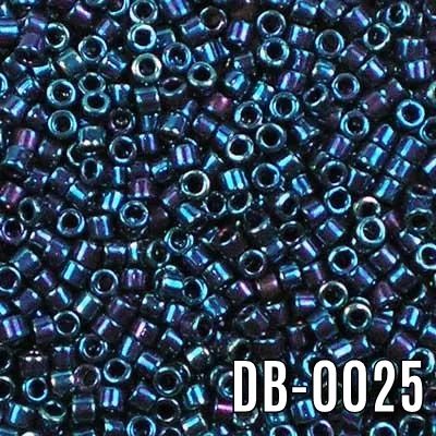 Miyuki Delica Mavi Opak Metalik DB-25 Boncuk - Kutu No:181 - 11/0 - 5 Gr