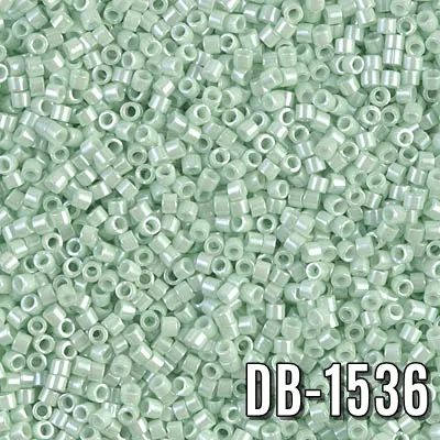Miyuki Delica Mint Yeşil Parlak DB-1536 Boncuk - Kutu No:221 - 11/0 - 5 Gr