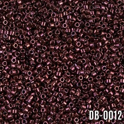 Miyuki Delica Mor Opak Metalik DB-12 Boncuk - Kutu No:194 - 11/0 - 5 Gr