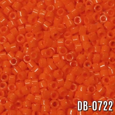 Miyuki Delica Nar Çiçeği Turuncu DB-722 Boncuk - Kutu No:217 - 11/0 - 5 Gr