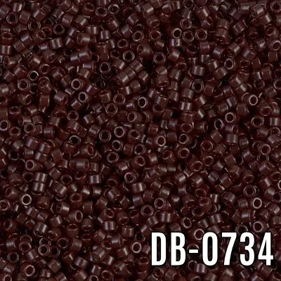 Miyuki Delica Opak Koyu Kahverengi DB-734 Boncuk - Kutu No:328 - 11/0 - 5 Gr