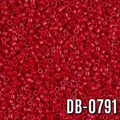 Miyuki Delica Opak Koyu Kırmızı DB-791 Boncuk - Kutu No:211 - 11/0 - 5 Gr