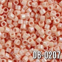 Miyuki Delica Pembe, Opak, Gökkuşağı DB-207 Boncuk - Kutu No:41 - 11/0 - 5 Gr