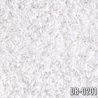 Miyuki Delica Sedefli Parlak Beyaz DB-201 Boncuk - Kutu No:63 - 11/0 - 5 Gr