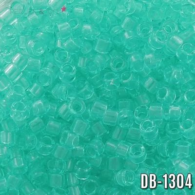 Miyuki Delica Şeffaf Yeşil DB-1304 Boncuk - Kutu No:7 - 11/0 - 5 Gr