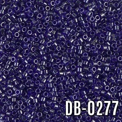 Miyuki Delica Yarı Şeffaf Lacivert DB-277 Boncuk - Kutu No:56 - 11/0 - 5 Gr