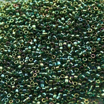 Miyuki Delica Yeşil, Gökkuşağı DB-125 Boncuk - Kutu No:110 - 11/0 - 5 Gr