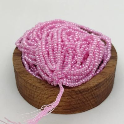 Parlak Açık Pembe Preciosa Dizi Kum Boncuk (Cezaevi Boncuğu) 11/0 2mm