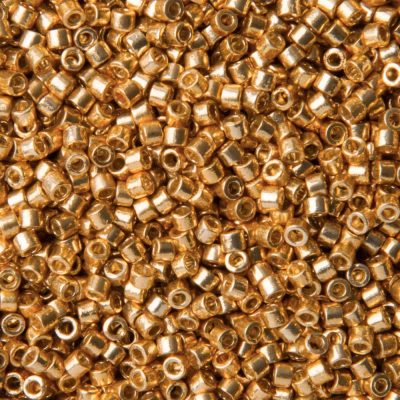 Miyuki Açık Altın Duracoat Galvaniz Kaplama Delica DB-1832 Boncuk - Kutu No:201 - 11/0 - 5 Gr