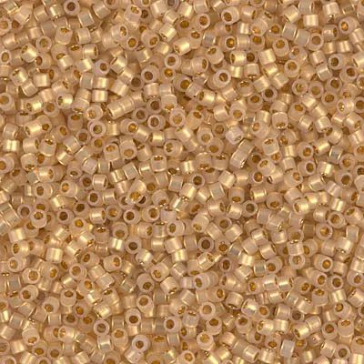 Miyuki Delica 24 Ayar Altın Kaplama Kristal Opal Boncukları DB-230 Boncuk - Kutu No:269 - 11/0 - 5 Gr