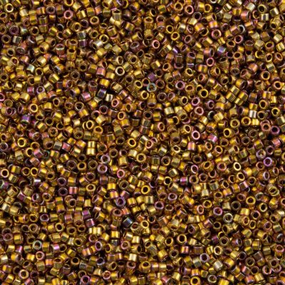Miyuki Delica 24 Ayar Altın Kaplama Rainbow DB-501 Boncuk - Kutu No:161 - 11/0 - 5 Gr