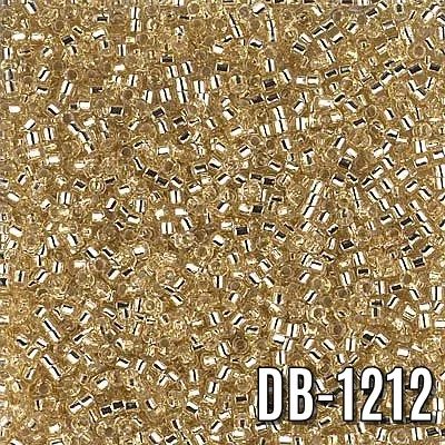 Miyuki Delica Kristal Açık Altın Boncukları DB-1212 Boncuk - Kutu No:296 - 11/0 - 5 Gr