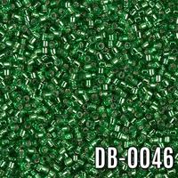 Miyuki Delica Kristal Yeşil DB-46 Boncuk - Kutu No:30 - 11/0 - 5 Gr