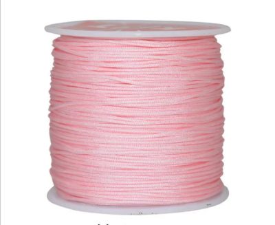 Pembe Paraşüt Bileklik Kolye Takı Tesbih ve Emzik İpi 0,8 mm 1 Makara 100 Metre